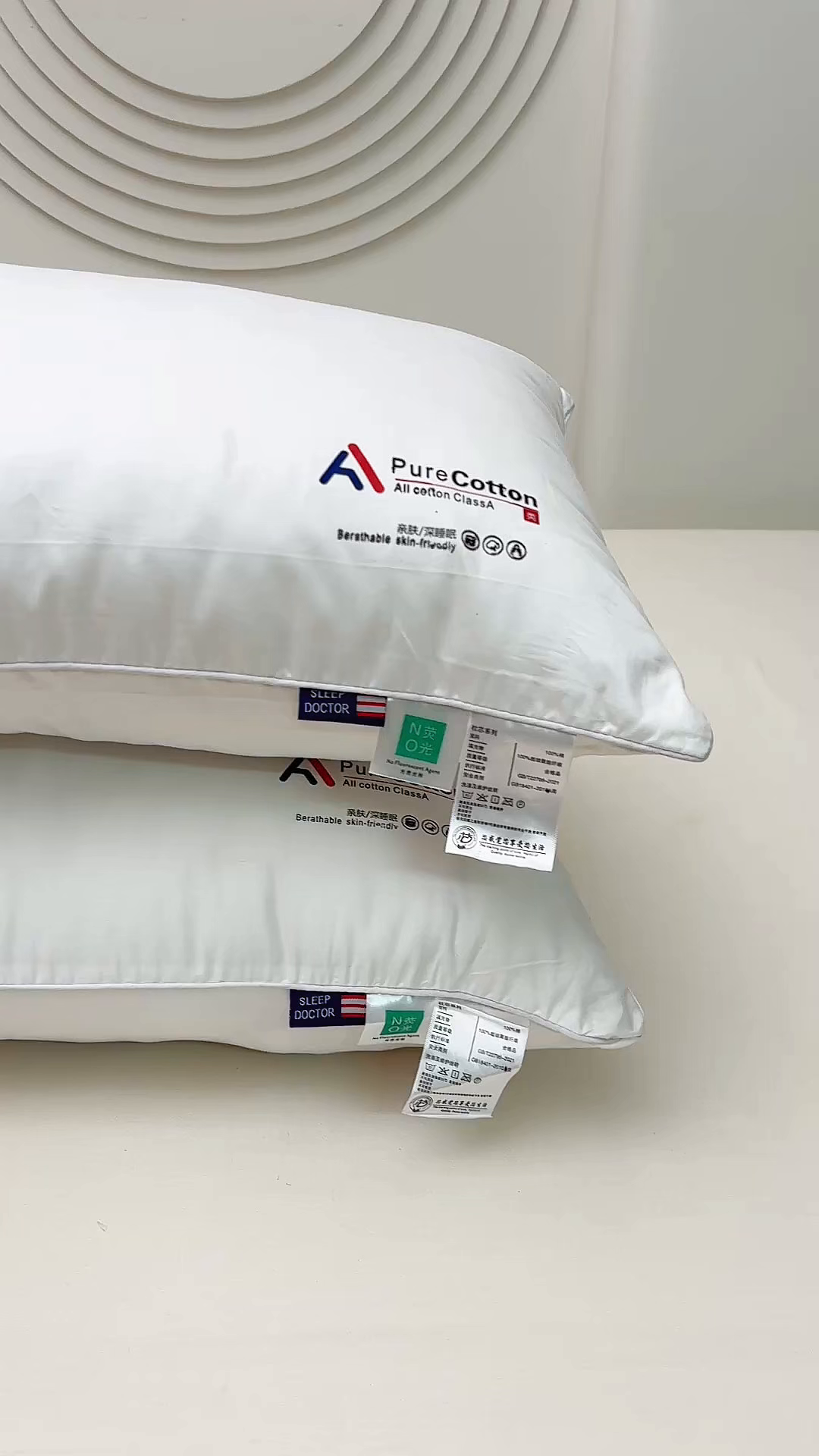 91家纺网 家纺一手货源 找家纺 （总）小叮当家纺仓储工厂店 2025新款全棉不易变形酒店枕头枕芯家用单人护颈椎睡眠学生宿舍枕头