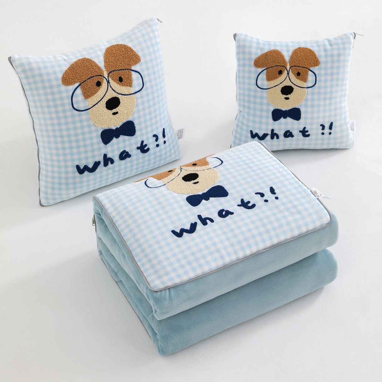 91家纺网 家纺一手货源 找家纺 （总）翰轩家居 2025新款卡通牛奶绒抱枕被毛巾绣系列