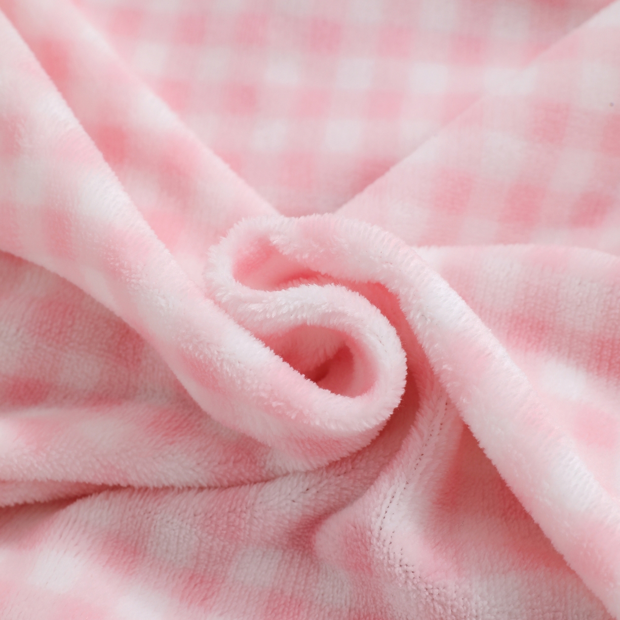 91家纺网 家纺一手货源 找家纺 翰轩家居 2025新款卡通牛奶绒抱枕被毛巾绣系列 气球猫-粉