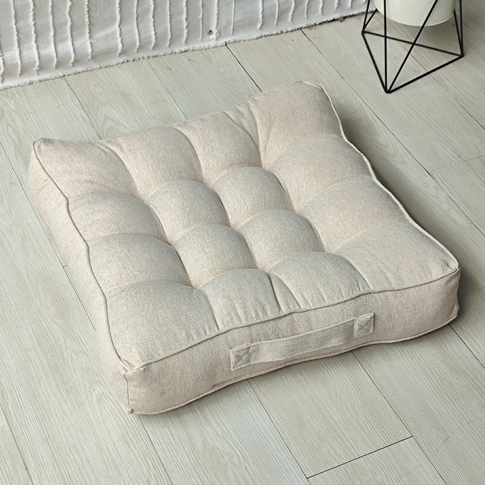 91家纺网 家纺一手货源 找家纺 （总）李帅家居 2025新款加厚立体提手绒麻坐垫