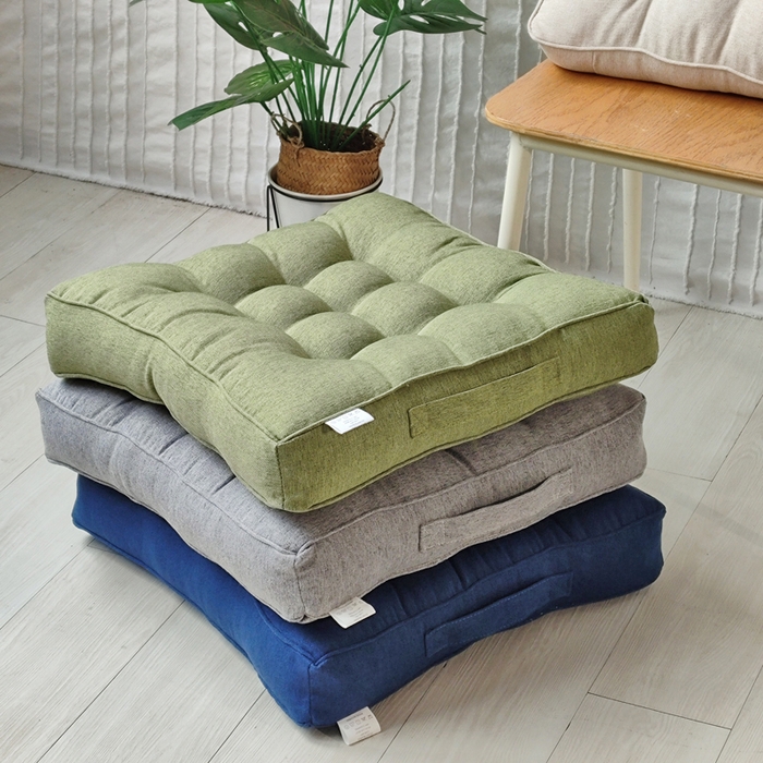 91家纺网 家纺一手货源 找家纺 （总）李帅家居 2025新款加厚立体提手绒麻坐垫