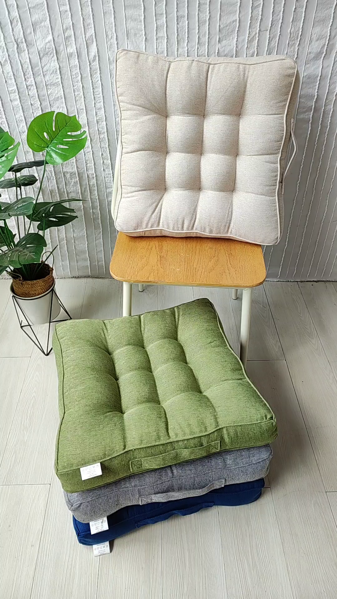 91家纺网 家纺一手货源 找家纺 （总）李帅家居 2025新款加厚立体提手绒麻坐垫