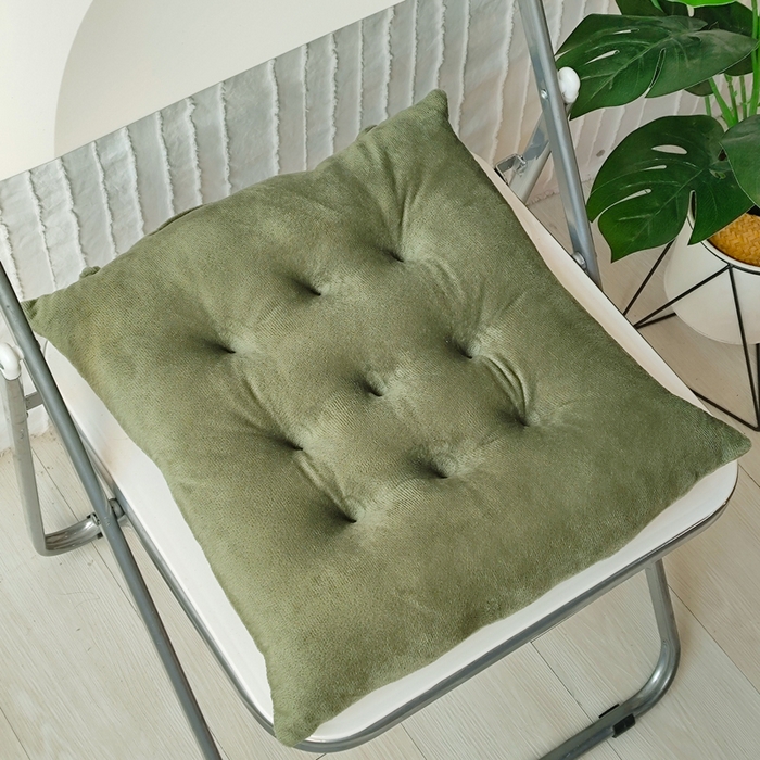 91家纺网 家纺一手货源 找家纺 （总）李帅家居 2025新款水晶绒绑带坐垫