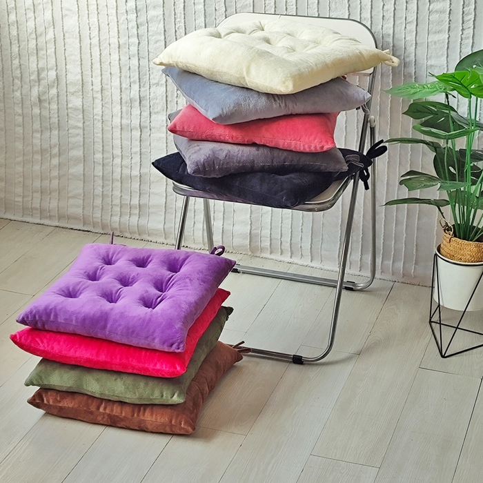 91家纺网 家纺一手货源 找家纺 （总）李帅家居 2025新款水晶绒绑带坐垫