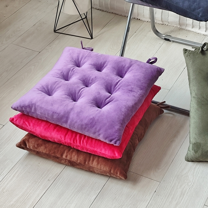 91家纺网 家纺一手货源 找家纺 （总）李帅家居 2025新款水晶绒绑带坐垫