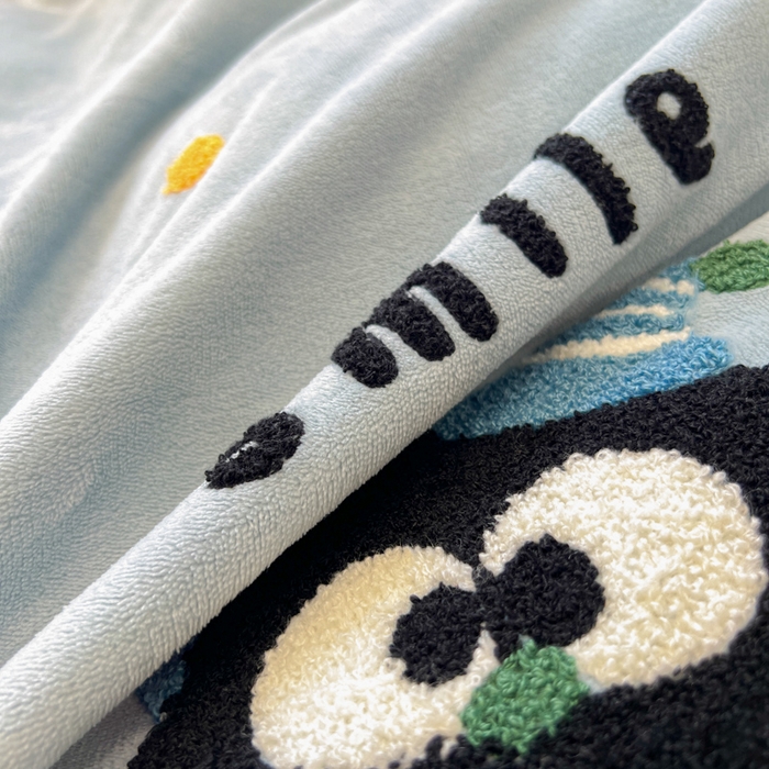 91家纺网 家纺一手货源 找家纺 眠博士 2025新款牛奶绒毛巾绣四件套 牛奶绒毛巾绣-闹闹