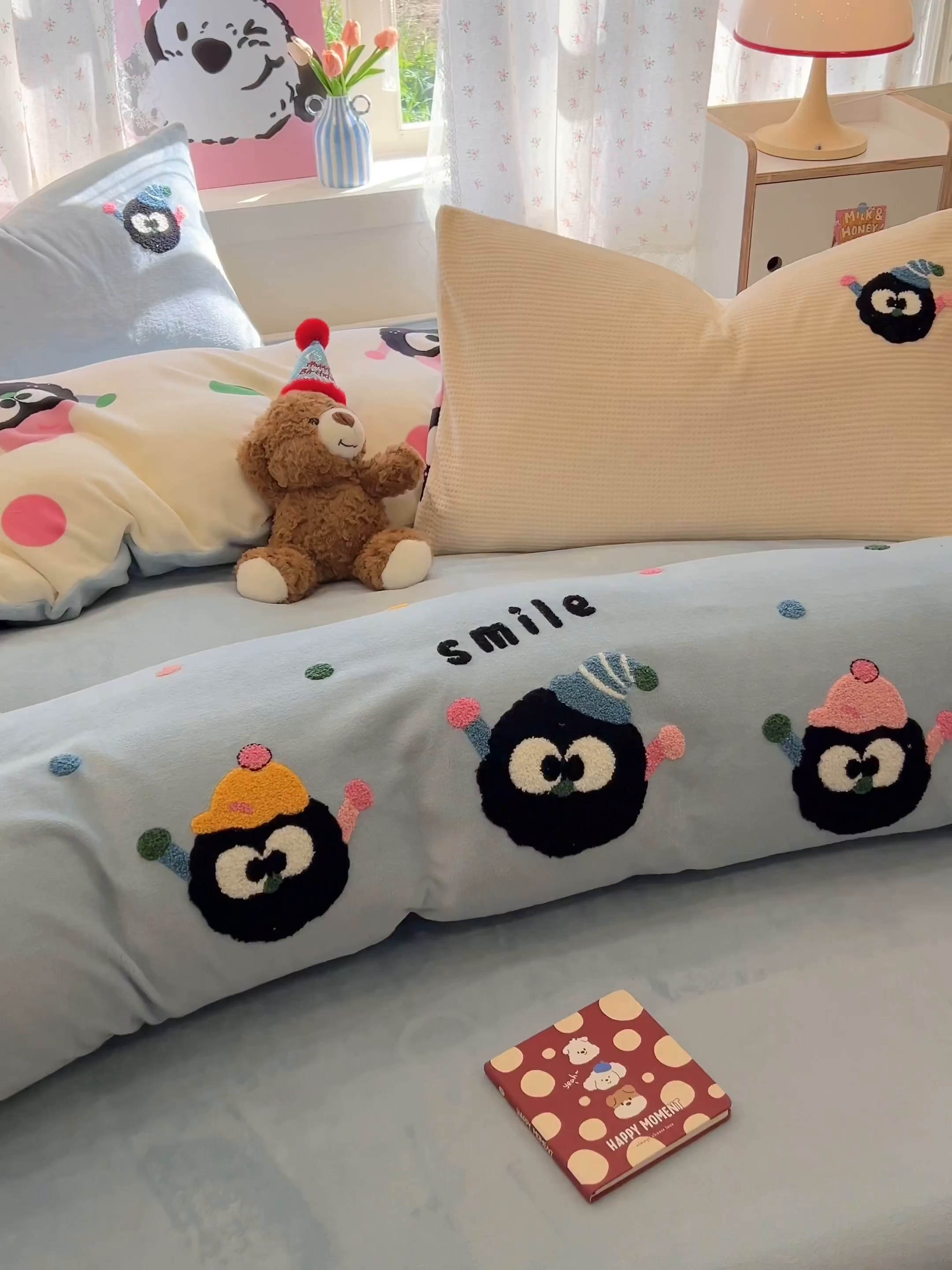 91家纺网 家纺一手货源 找家纺 眠博士 2025新款牛奶绒毛巾绣四件套 牛奶绒毛巾绣-闹闹