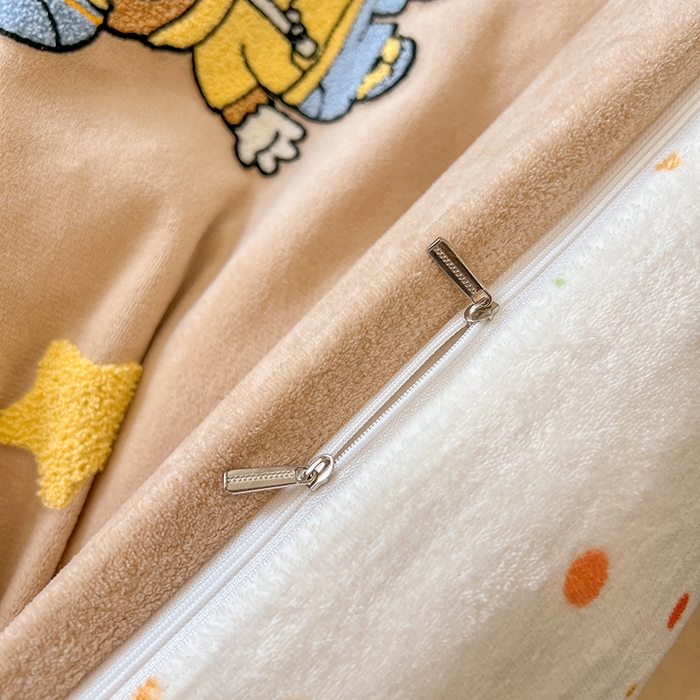 91家纺网 家纺一手货源 找家纺 眠博士 2025新款牛奶绒毛巾绣四件套 牛奶绒毛巾绣-布布