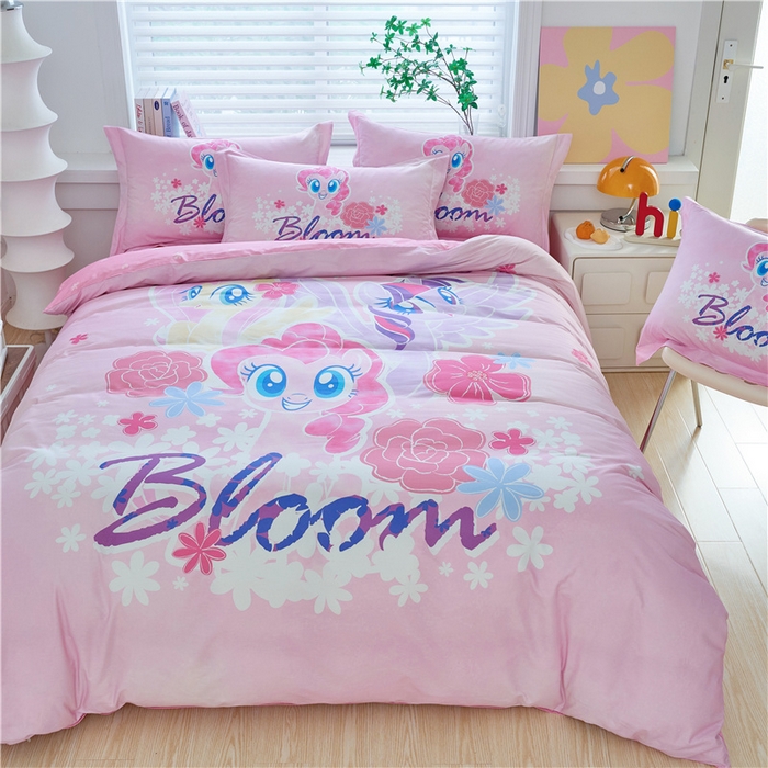 91家纺网 家纺一手货源 找家纺 （总）百利卡通（原迪士尼家纺） 2025新款正版授权小马宝莉/MY LITTLE PONY全棉数码印花三四件套