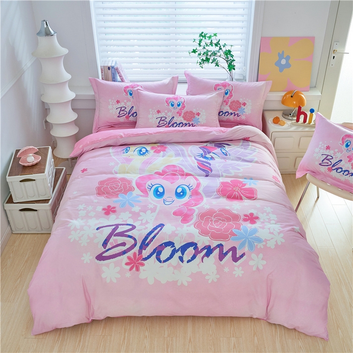 91家纺网 家纺一手货源 找家纺 （总）百利卡通（原迪士尼家纺） 2025新款正版授权小马宝莉/MY LITTLE PONY全棉数码印花三四件套