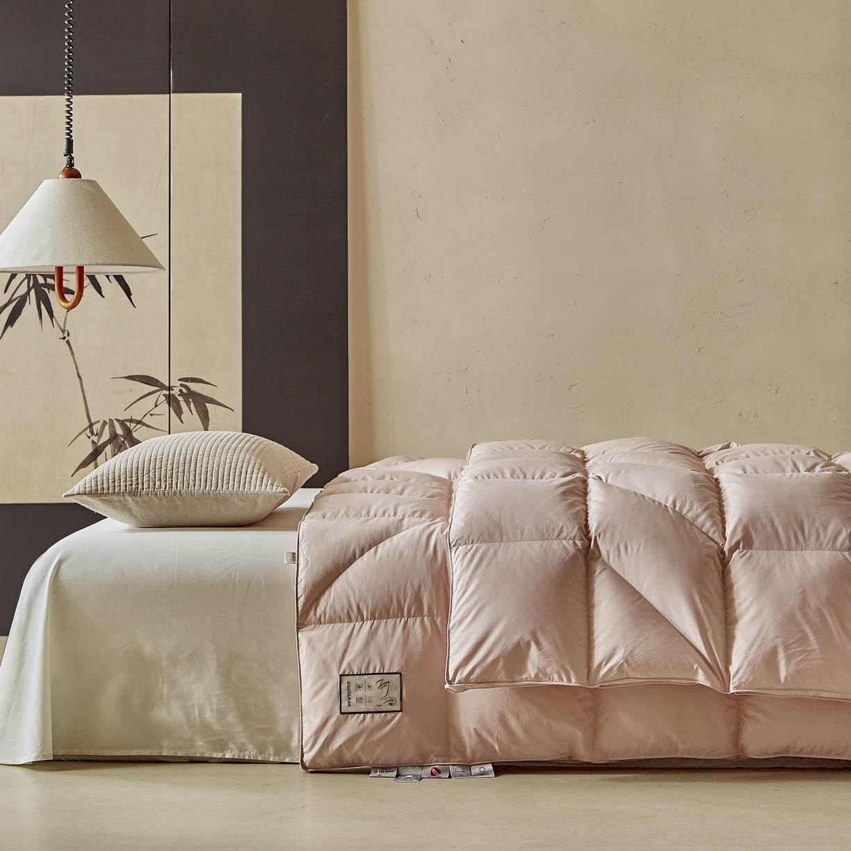 91家纺网 家纺一手货源 找家纺 （总）暖羽屋羽绒馆 2025新款95白鸭绒人体工学被子 羽绒被芯 鸭绒被子 双人加厚冬被