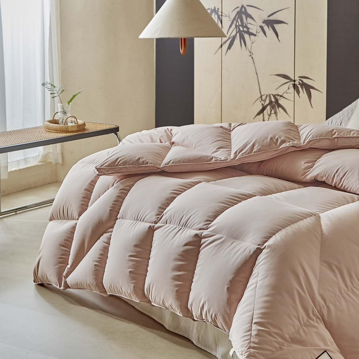 91家纺网 家纺一手货源 找家纺 （总）暖羽屋羽绒馆 2025新款95白鸭绒人体工学被子 羽绒被芯 鸭绒被子 双人加厚冬被