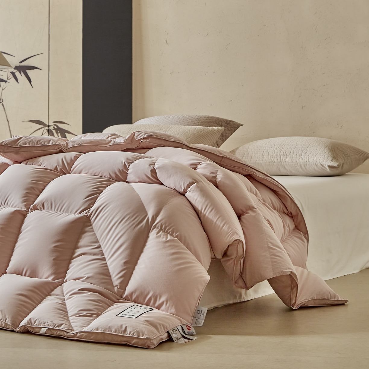 91家纺网 家纺一手货源 找家纺 （总）暖羽屋羽绒馆 2025新款95白鸭绒人体工学被子 羽绒被芯 鸭绒被子 双人加厚冬被