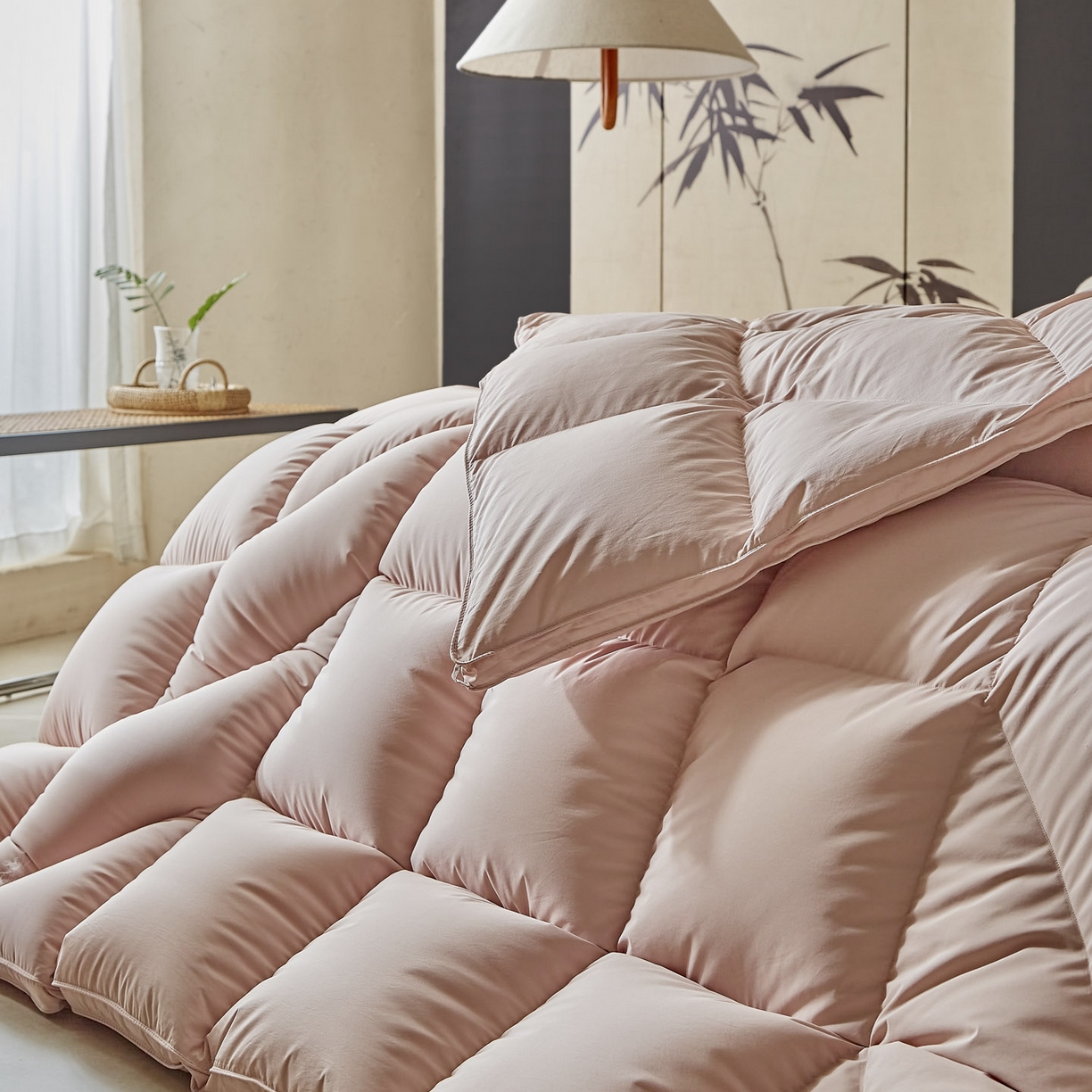 91家纺网 家纺一手货源 找家纺 （总）暖羽屋羽绒馆 2025新款95白鸭绒人体工学被子 羽绒被芯 鸭绒被子 双人加厚冬被