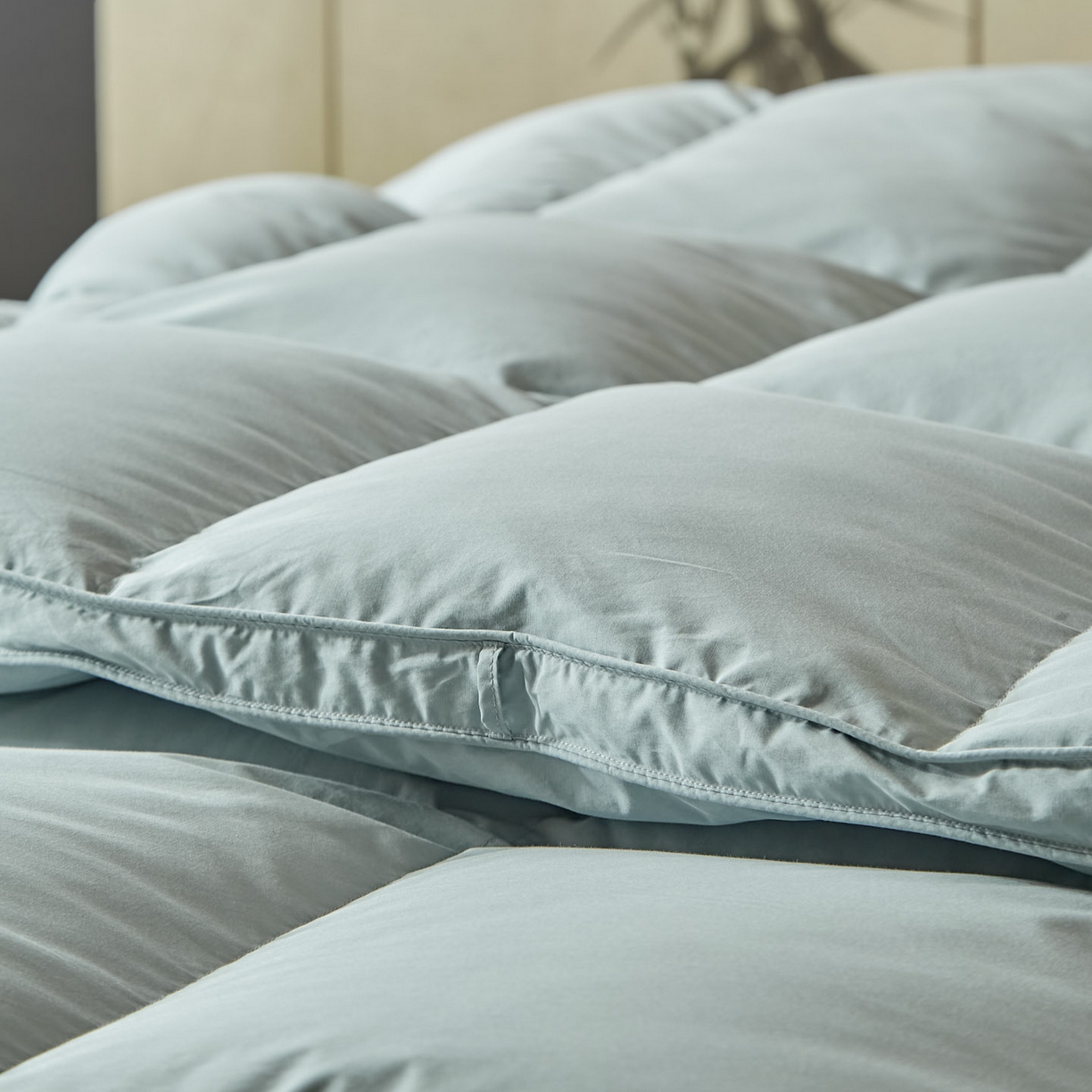 91家纺网 家纺一手货源 找家纺 暖羽屋羽绒馆 2025新款95白鸭绒人体工学被子 羽绒被芯 鸭绒被子 双人加厚冬被 兰