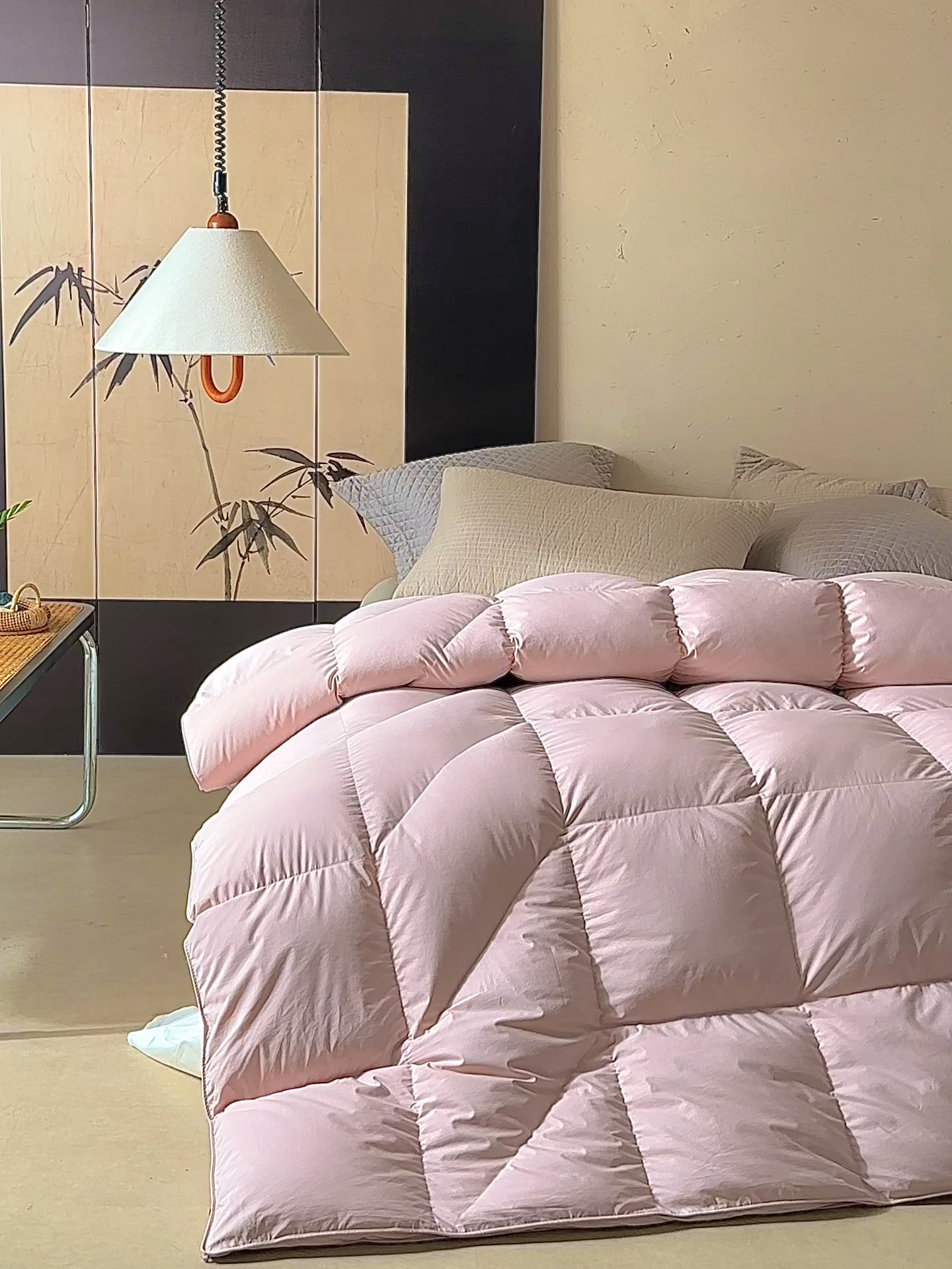 91家纺网 家纺一手货源 找家纺 （总）暖羽屋羽绒馆 2025新款95白鸭绒人体工学被子 羽绒被芯 鸭绒被子 双人加厚冬被