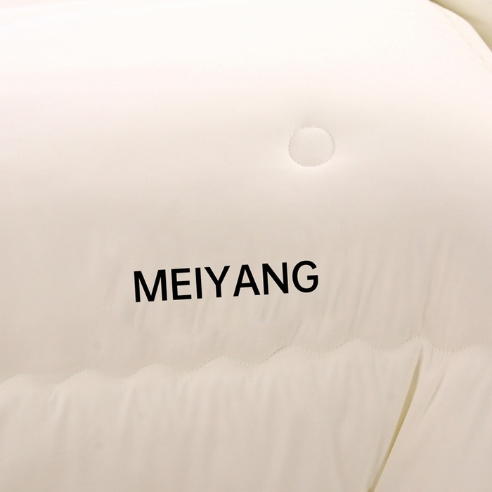 91家纺网 家纺一手货源 找家纺 简冠家纺 2025新款磨毛羽丝绒被被子被芯冬被春秋被 白+玉