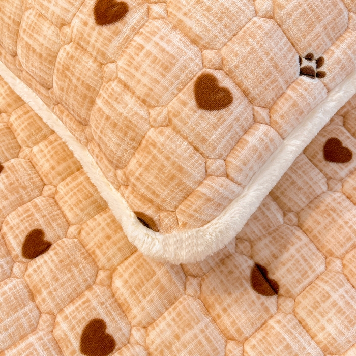 91家纺网 家纺一手货源 找家纺 梵朴 2025新款牛奶绒夹棉床垫床褥加厚珊瑚绒床护垫-印花系列（大床图） 小熊派对