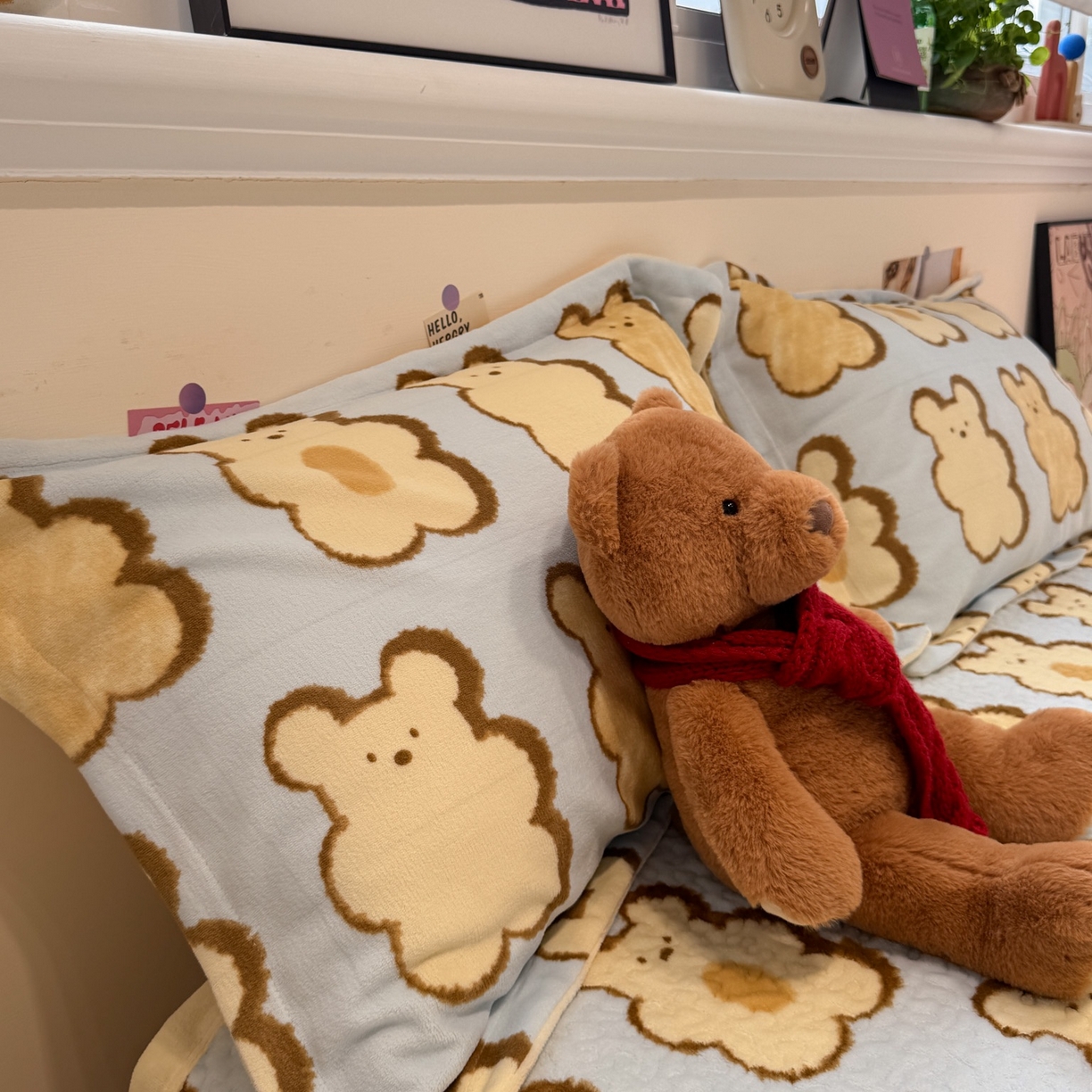 91家纺网 家纺一手货源 找家纺 （总）潘朵拉 2025新款ins风牛奶绒床盖四件套