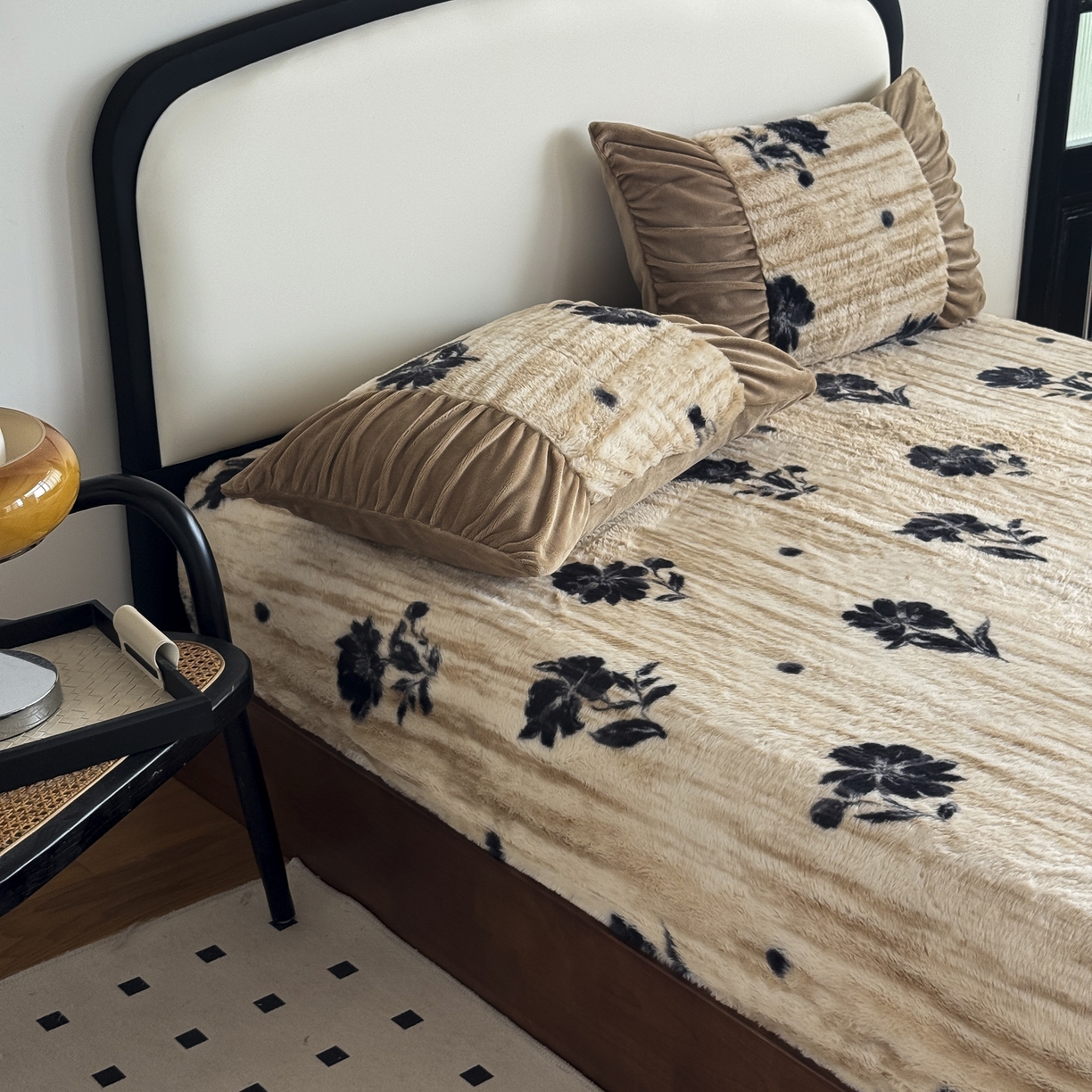 91家纺网 家纺一手货源 找家纺 （总）新印象 2025新款兔毛绒保暖床笠系列