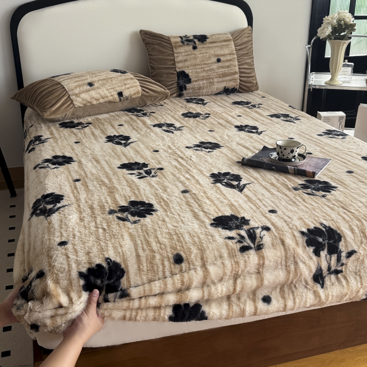 91家纺网 家纺一手货源 找家纺 （总）新印象 2025新款兔毛绒保暖床笠系列