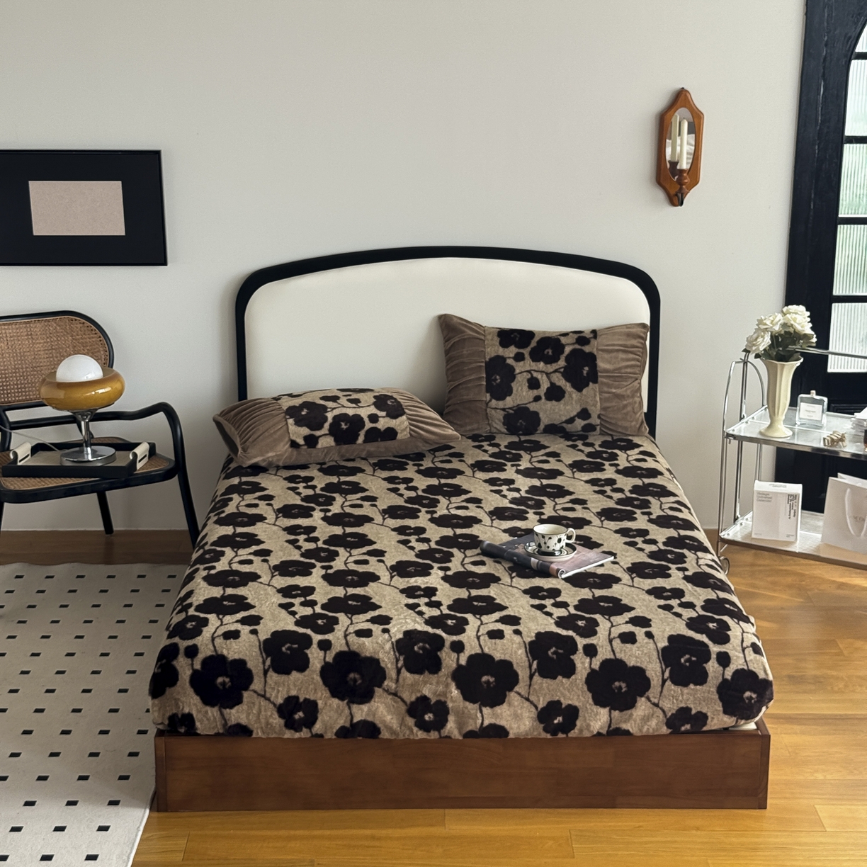 91家纺网 家纺一手货源 找家纺 新印象 2025新款兔毛绒保暖床笠系列 兔毛绒-曼苏