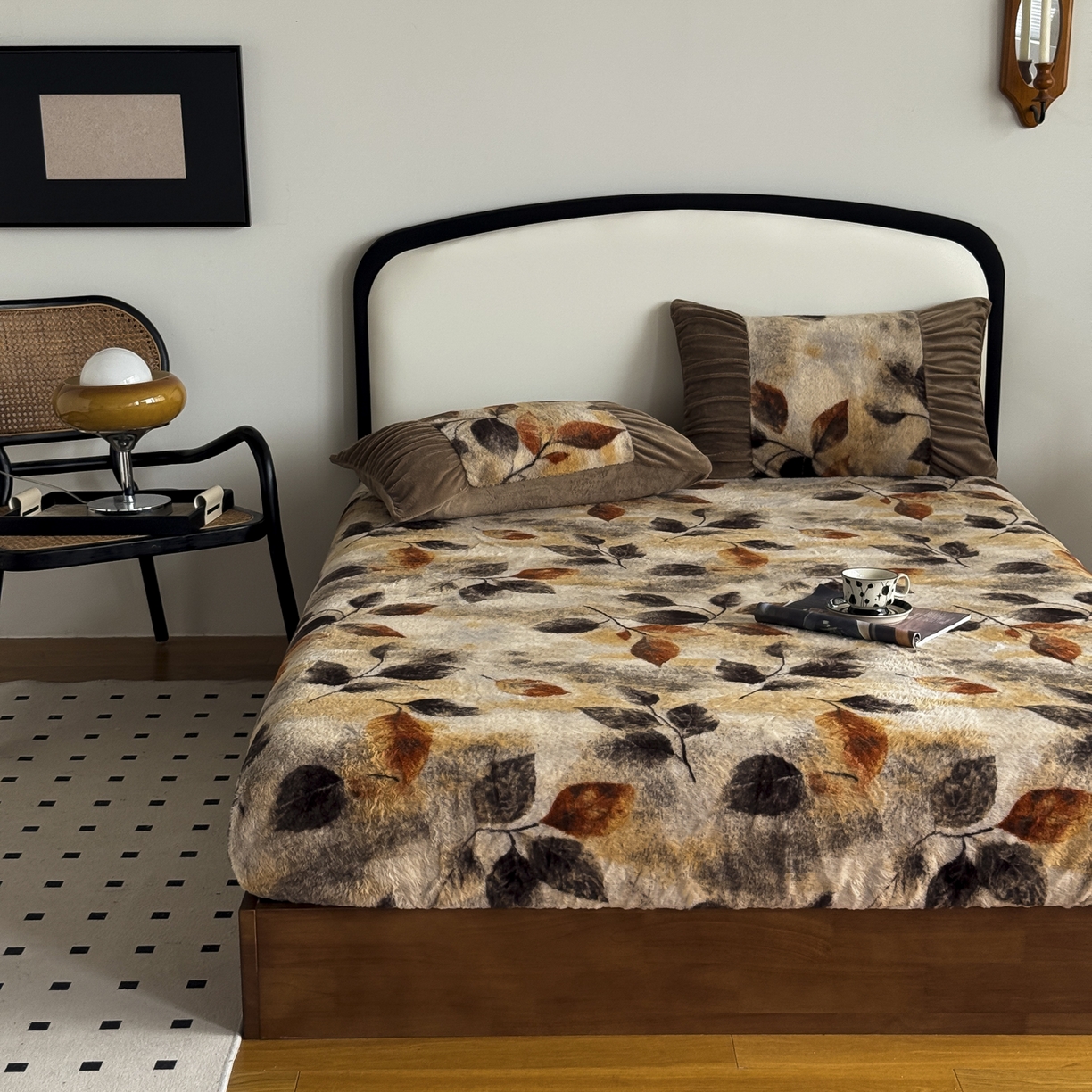 91家纺网 家纺一手货源 找家纺 新印象 2025新款兔毛绒保暖床笠系列 兔毛绒-艾秋