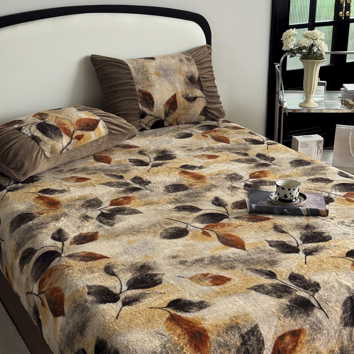 91家纺网 家纺一手货源 找家纺 新印象 2025新款兔毛绒保暖床笠系列 兔毛绒-艾秋