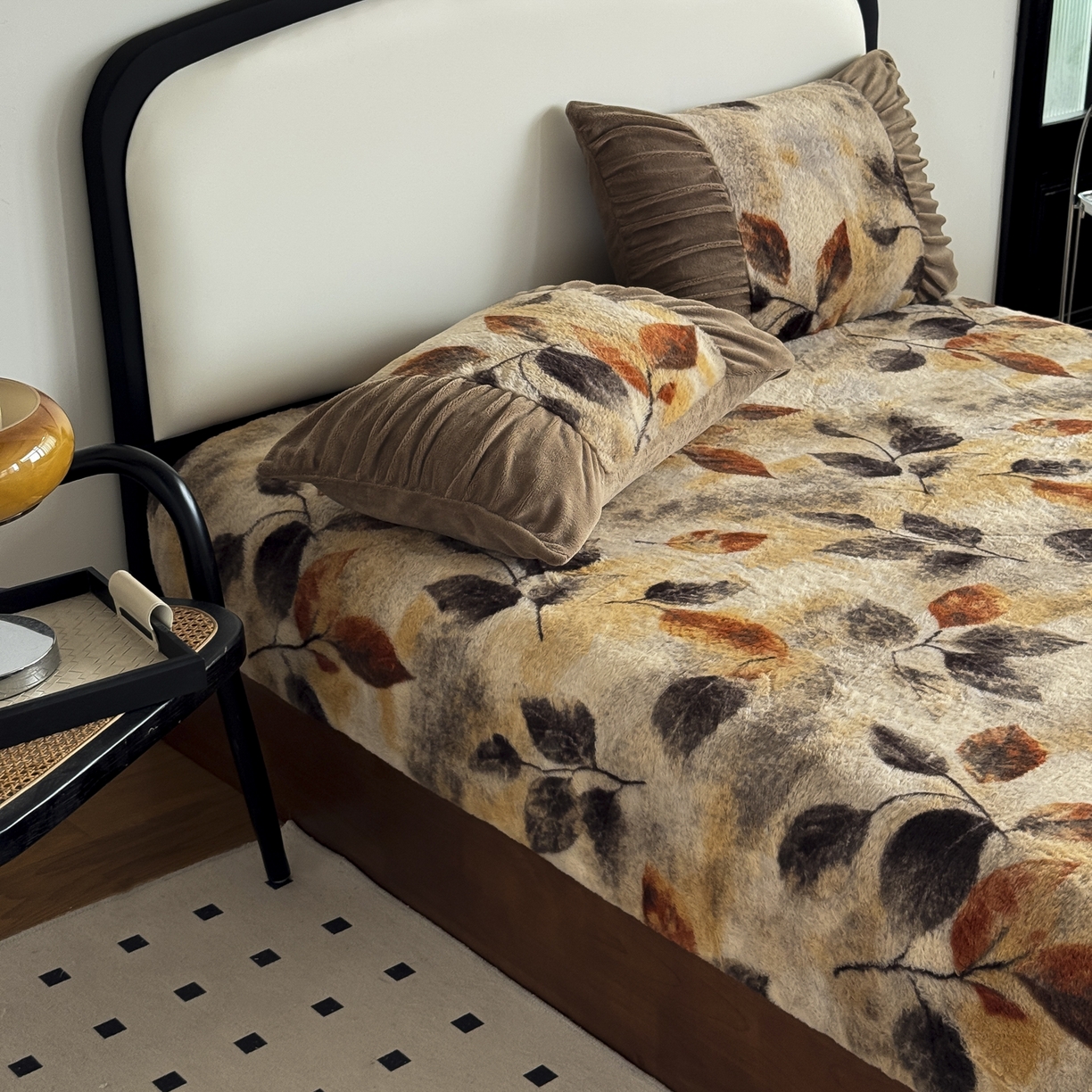 91家纺网 家纺一手货源 找家纺 新印象 2025新款兔毛绒保暖床笠系列 兔毛绒-艾秋