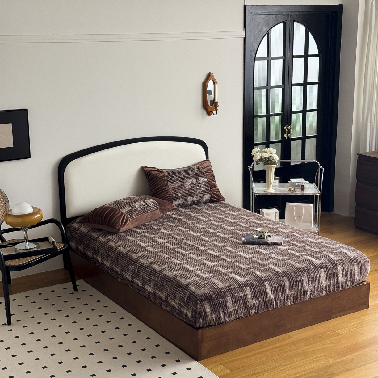 91家纺网 家纺一手货源 找家纺 新印象 2025新款兔毛绒保暖床笠系列 兔毛绒-爱莎