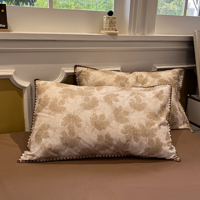 91家纺网 家纺一手货源 找家纺 （总）吉象家纺 2025新款全棉磨毛三角针贝壳边印花四件套