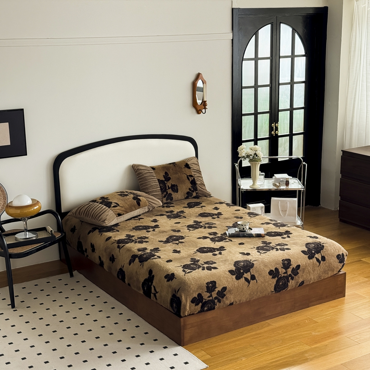 91家纺网 家纺一手货源 找家纺 新印象 2025新款兔毛绒保暖床笠系列 兔毛绒-黛茜