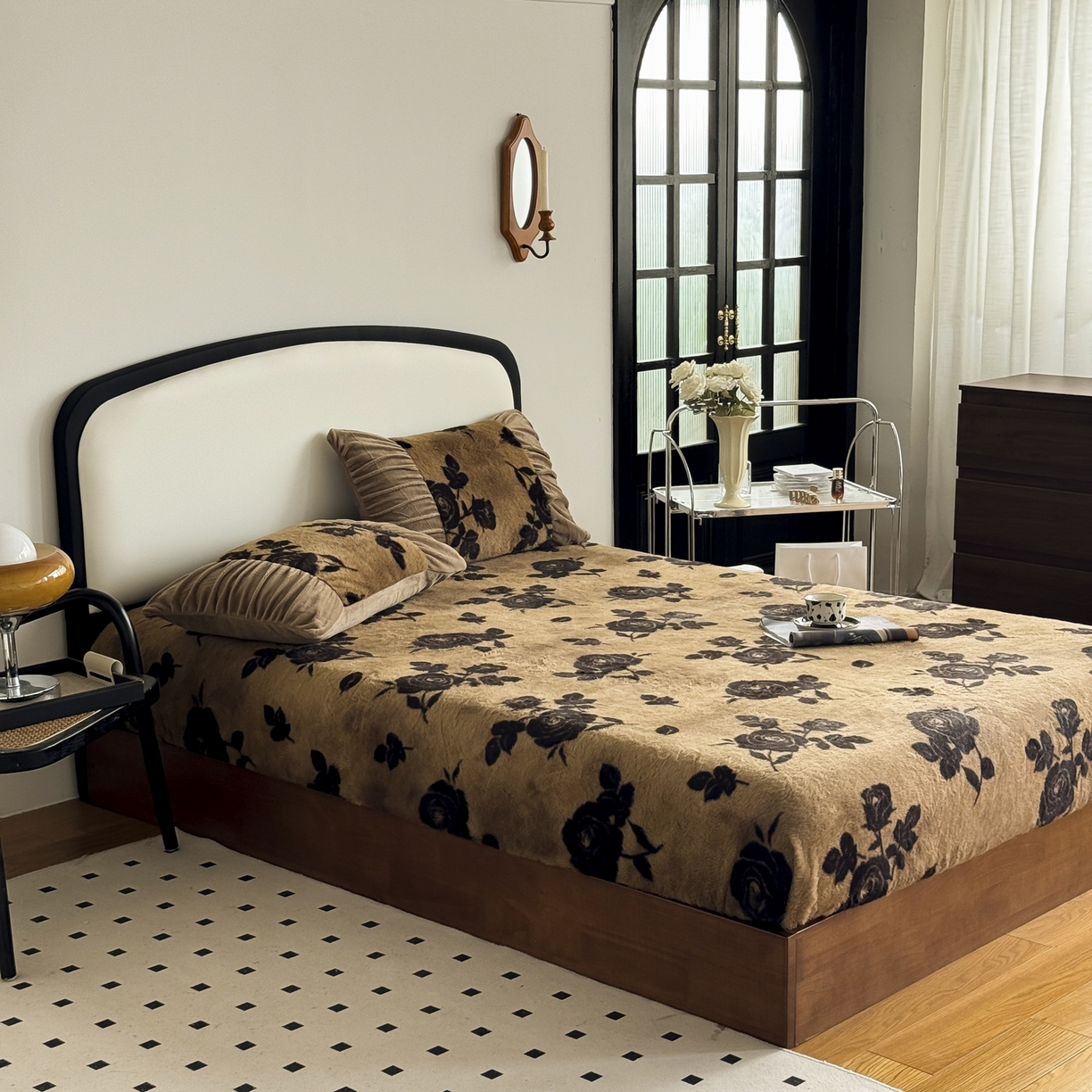 91家纺网 家纺一手货源 找家纺 新印象 2025新款兔毛绒保暖床笠系列 兔毛绒-黛茜