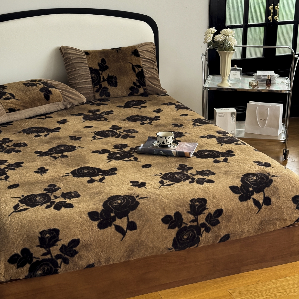 91家纺网 家纺一手货源 找家纺 新印象 2025新款兔毛绒保暖床笠系列 兔毛绒-黛茜