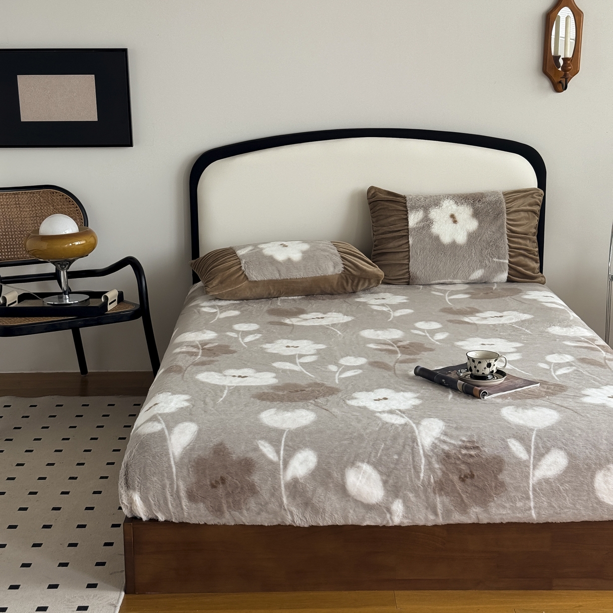 91家纺网 家纺一手货源 找家纺 新印象 2025新款兔毛绒保暖床笠系列 兔毛绒-芙微