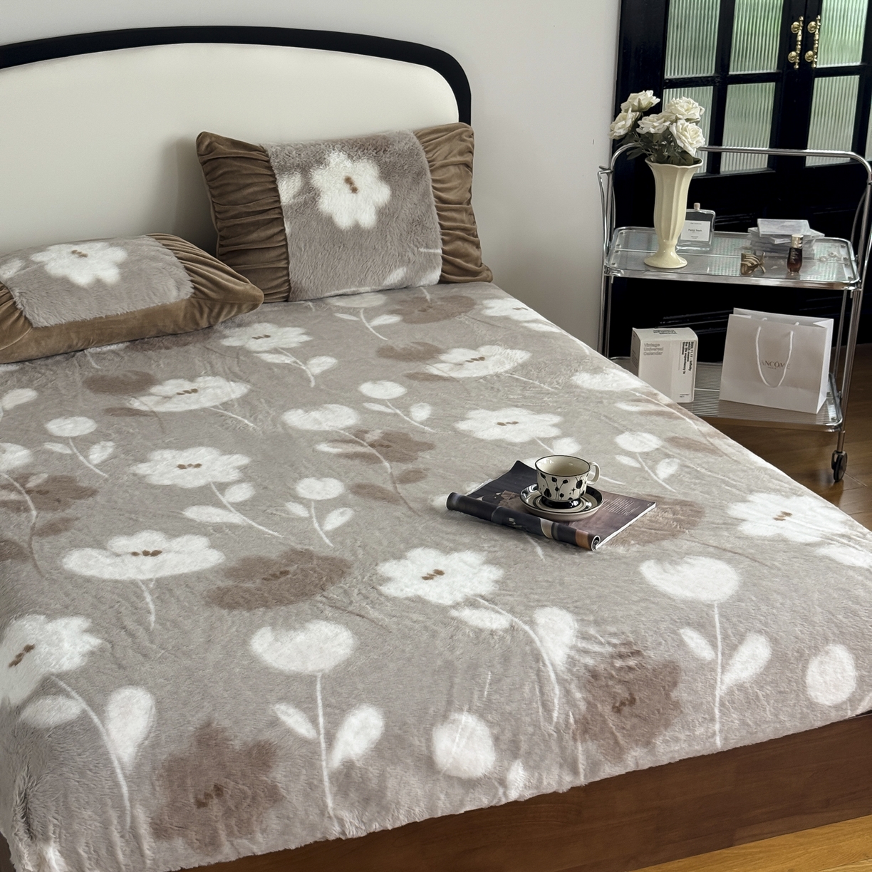 91家纺网 家纺一手货源 找家纺 新印象 2025新款兔毛绒保暖床笠系列 兔毛绒-芙微