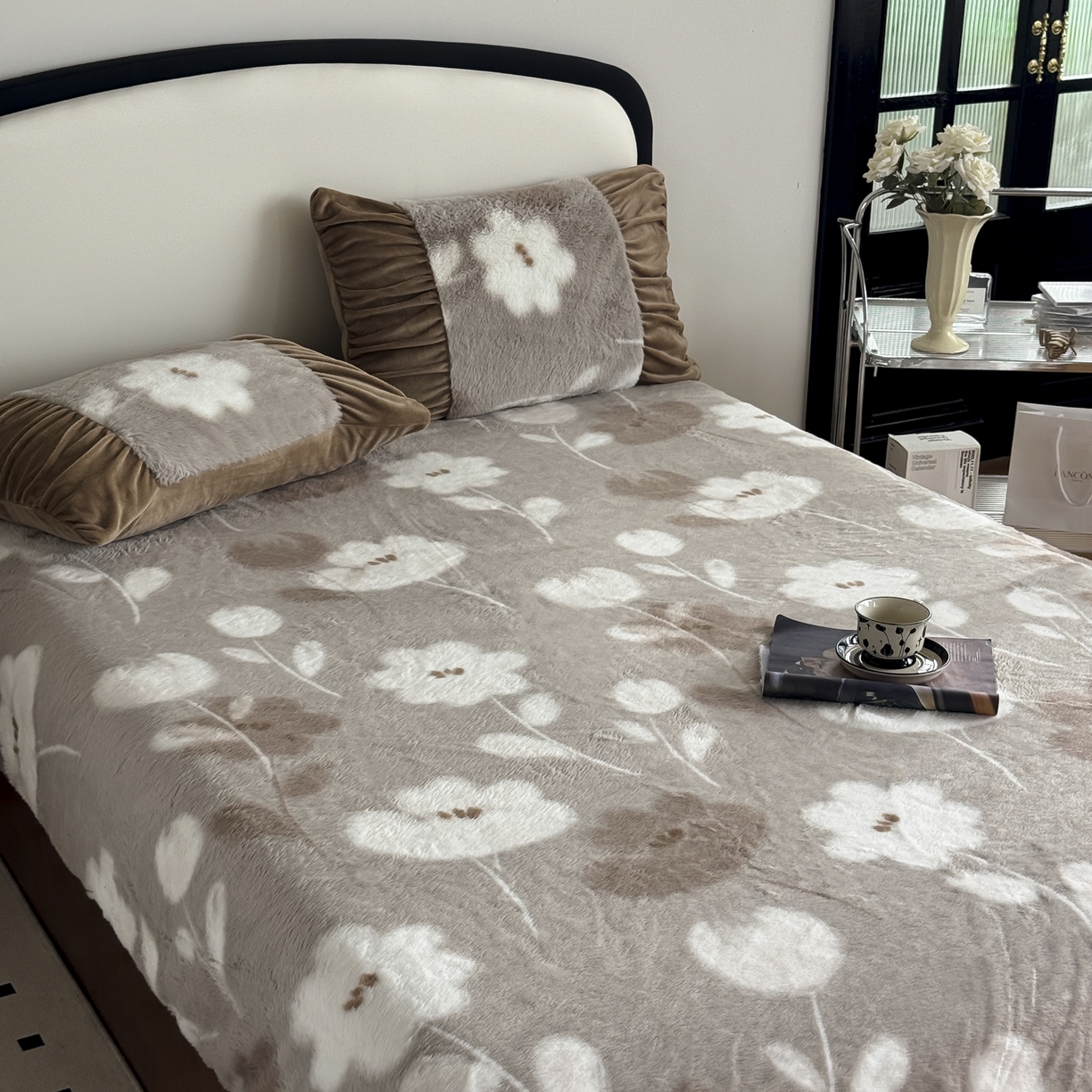 91家纺网 家纺一手货源 找家纺 新印象 2025新款兔毛绒保暖床笠系列 兔毛绒-芙微