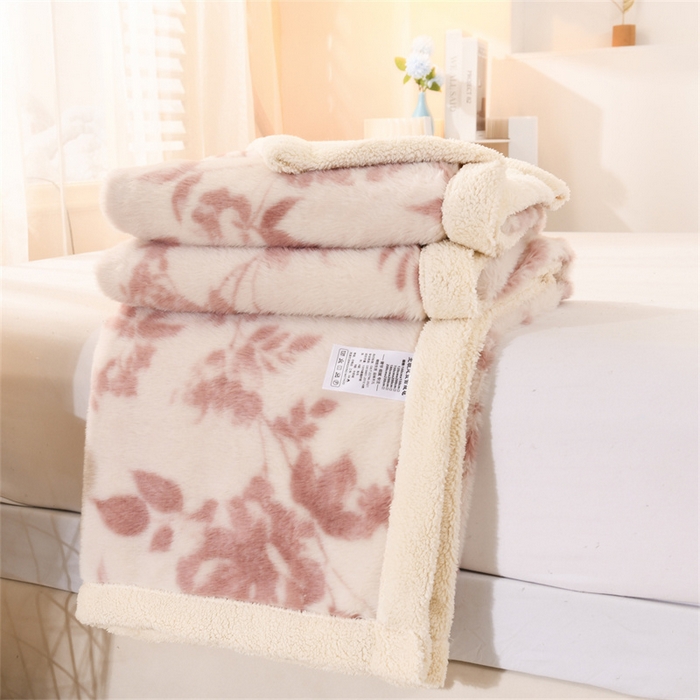 （总）恋绒家居 2025新款美拉德风格双层毛毯休闲毯办公室毯子午睡毯