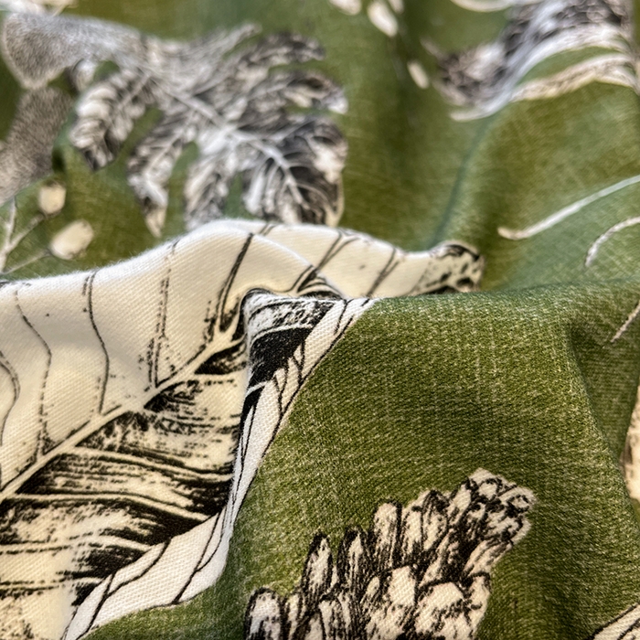 91家纺网 家纺一手货源 找家纺 吉象家纺 2025新款全棉磨毛三角针贝壳边印花四件套 浅夏 -绿