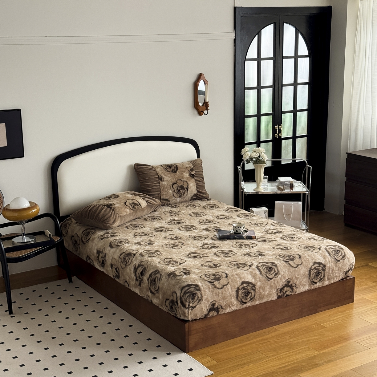 91家纺网 家纺一手货源 找家纺 新印象 2025新款兔毛绒保暖床笠系列 兔毛绒-梦露