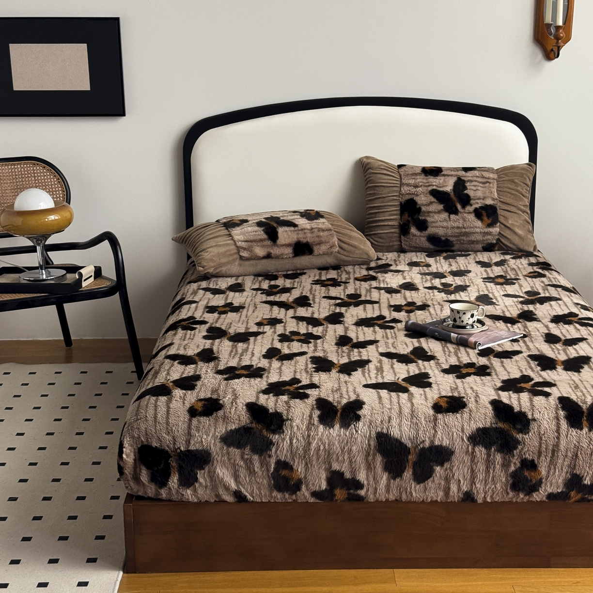 91家纺网 家纺一手货源 找家纺 新印象 2025新款兔毛绒保暖床笠系列 兔毛绒-蜜雅