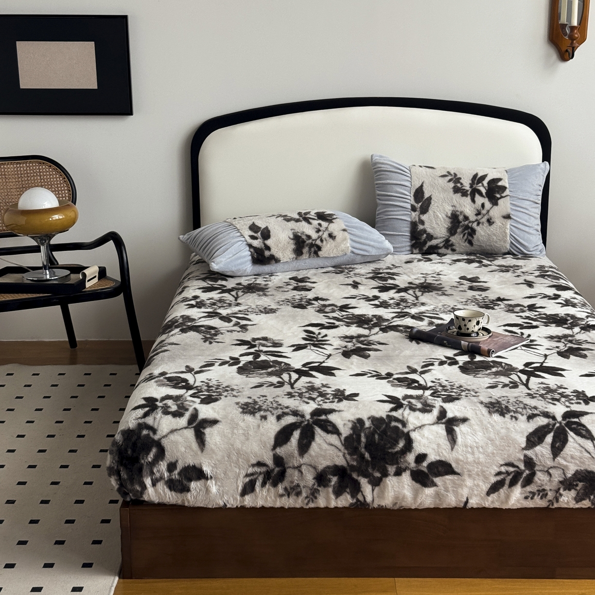 91家纺网 家纺一手货源 找家纺 新印象 2025新款兔毛绒保暖床笠系列 兔毛绒-奢香之都