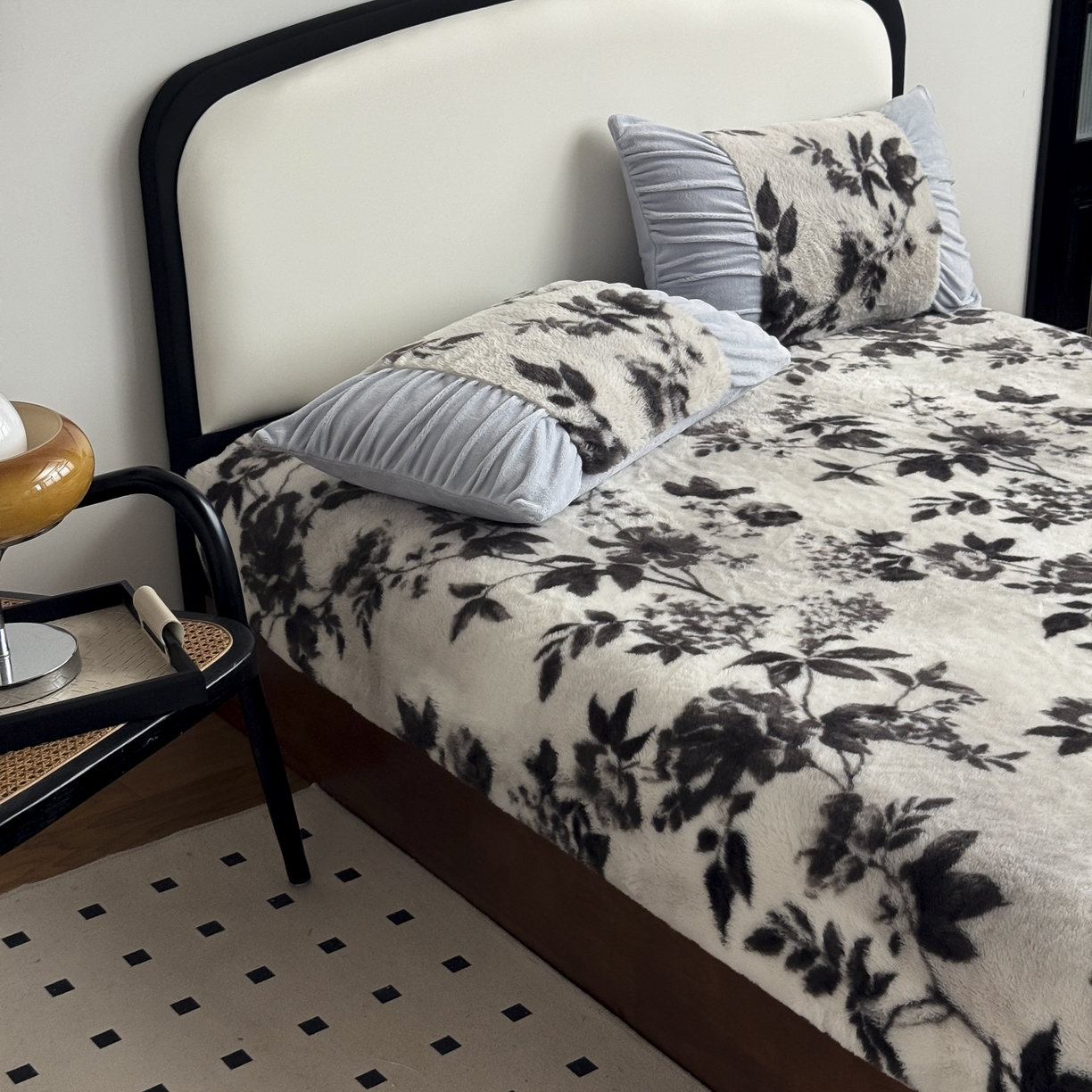 91家纺网 家纺一手货源 找家纺 新印象 2025新款兔毛绒保暖床笠系列 兔毛绒-奢香之都