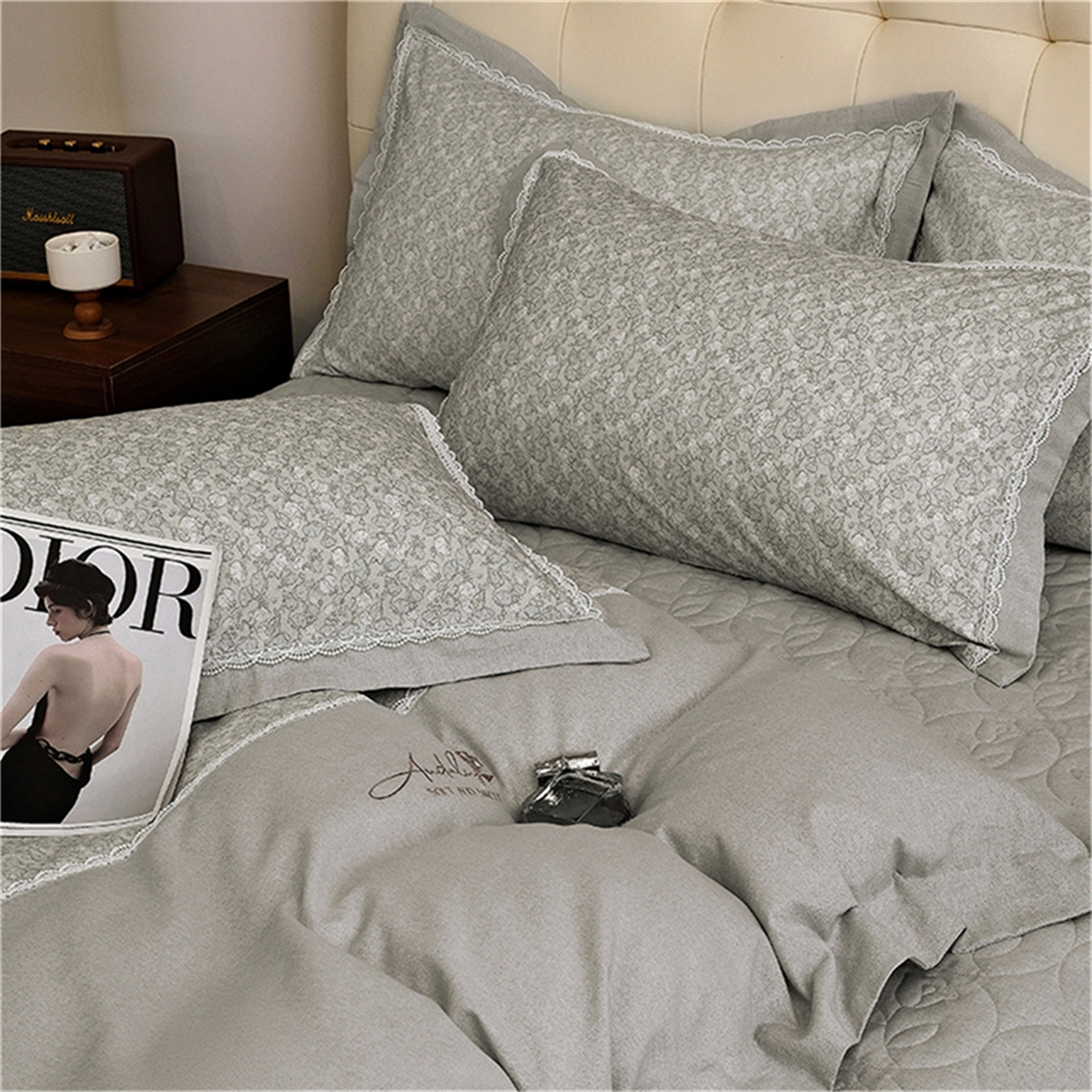 91家纺网 家纺一手货源 找家纺 （总）OL家纺 2025新款100s全棉磨毛印染加刺绣四件套（控价1.5/1.8标准被套折券后368元！！！）