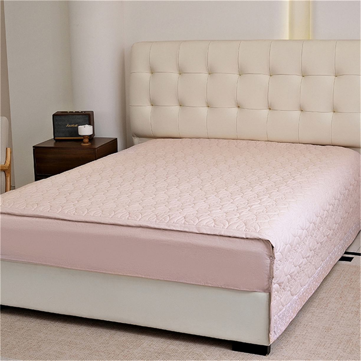 91家纺网 家纺一手货源 找家纺 OL家纺 2025新款100s全棉磨毛印染加刺绣四件套（控价1.5/1.8标准被套折券后368元！！！） 樱桃粉