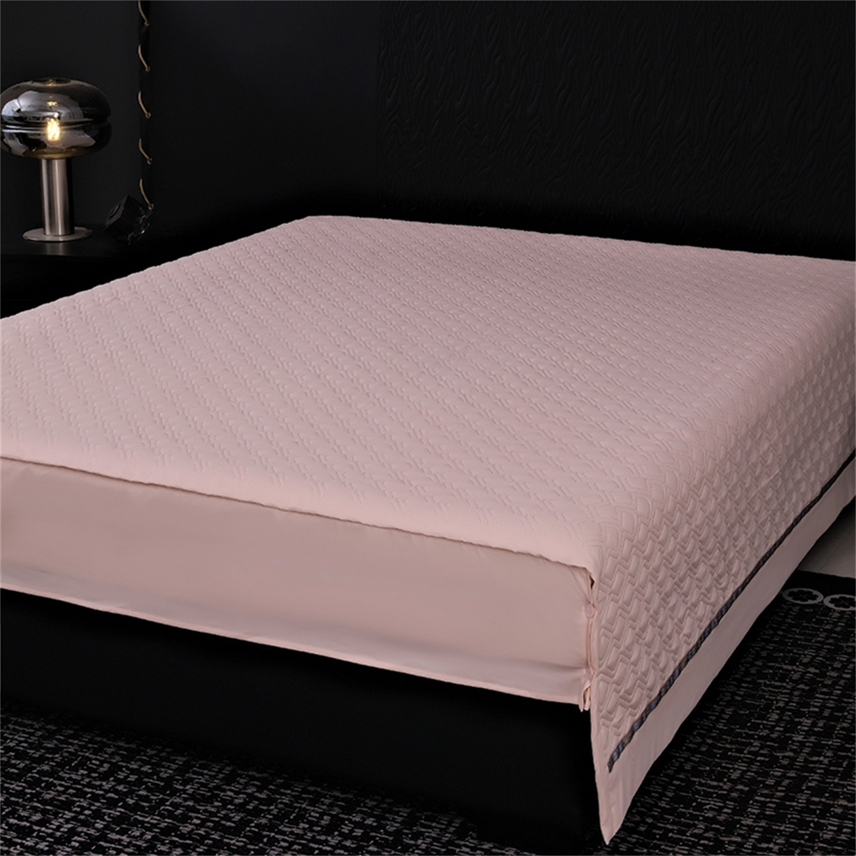 91家纺网 家纺一手货源 找家纺 OL家纺 2025新款100全棉双股磨毛四件套（控价1.5/1.8标准被套折券后368元！！！） 樱桃粉