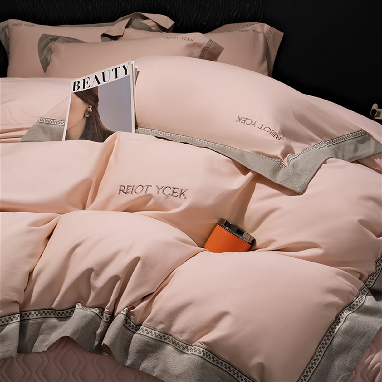 91家纺网 家纺一手货源 找家纺 OL家纺 2025新款100全棉双股磨毛四件套（控价1.5/1.8标准被套折券后368元！！！） 气质玉