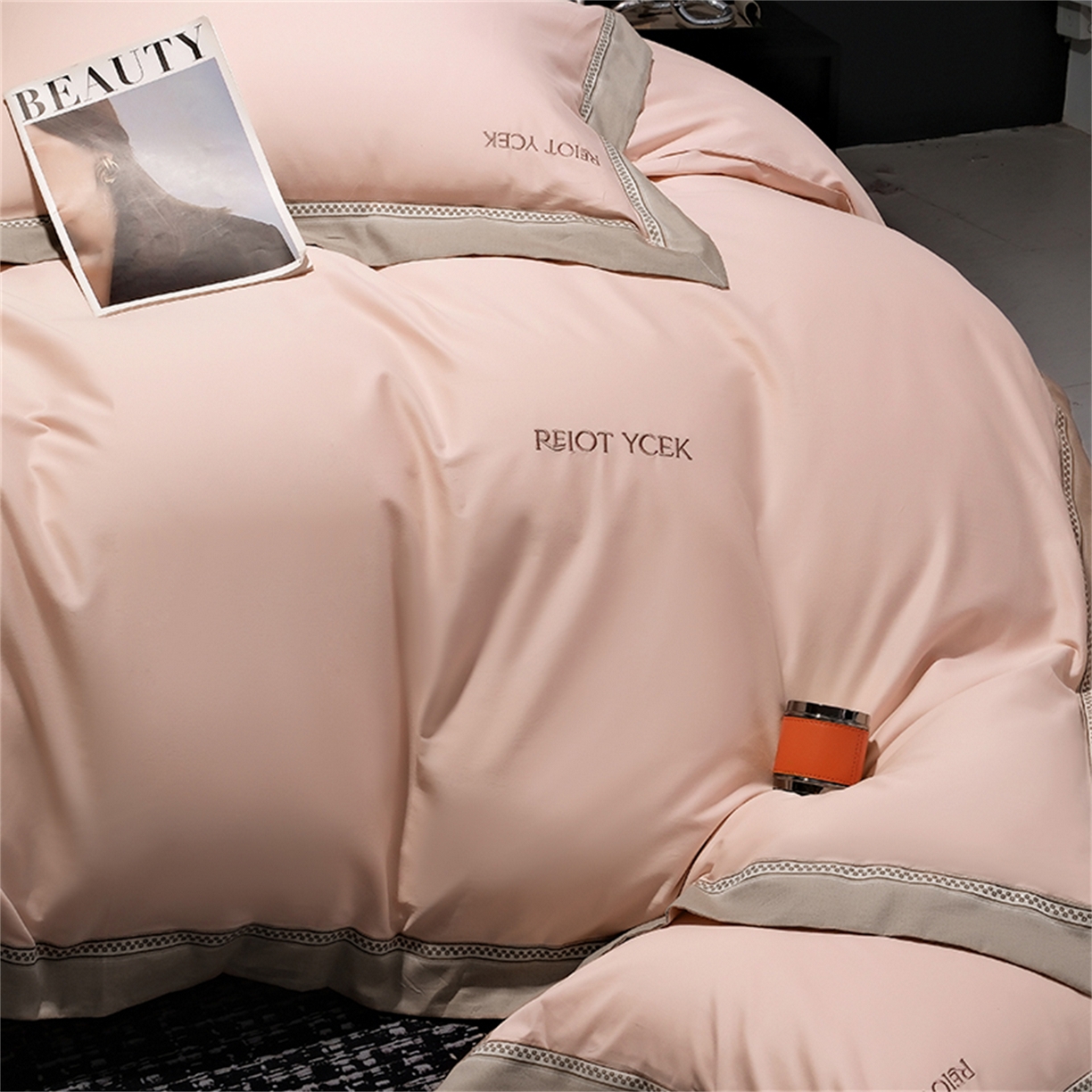 91家纺网 家纺一手货源 找家纺 OL家纺 2025新款100全棉双股磨毛四件套（控价1.5/1.8标准被套折券后368元！！！） 气质玉