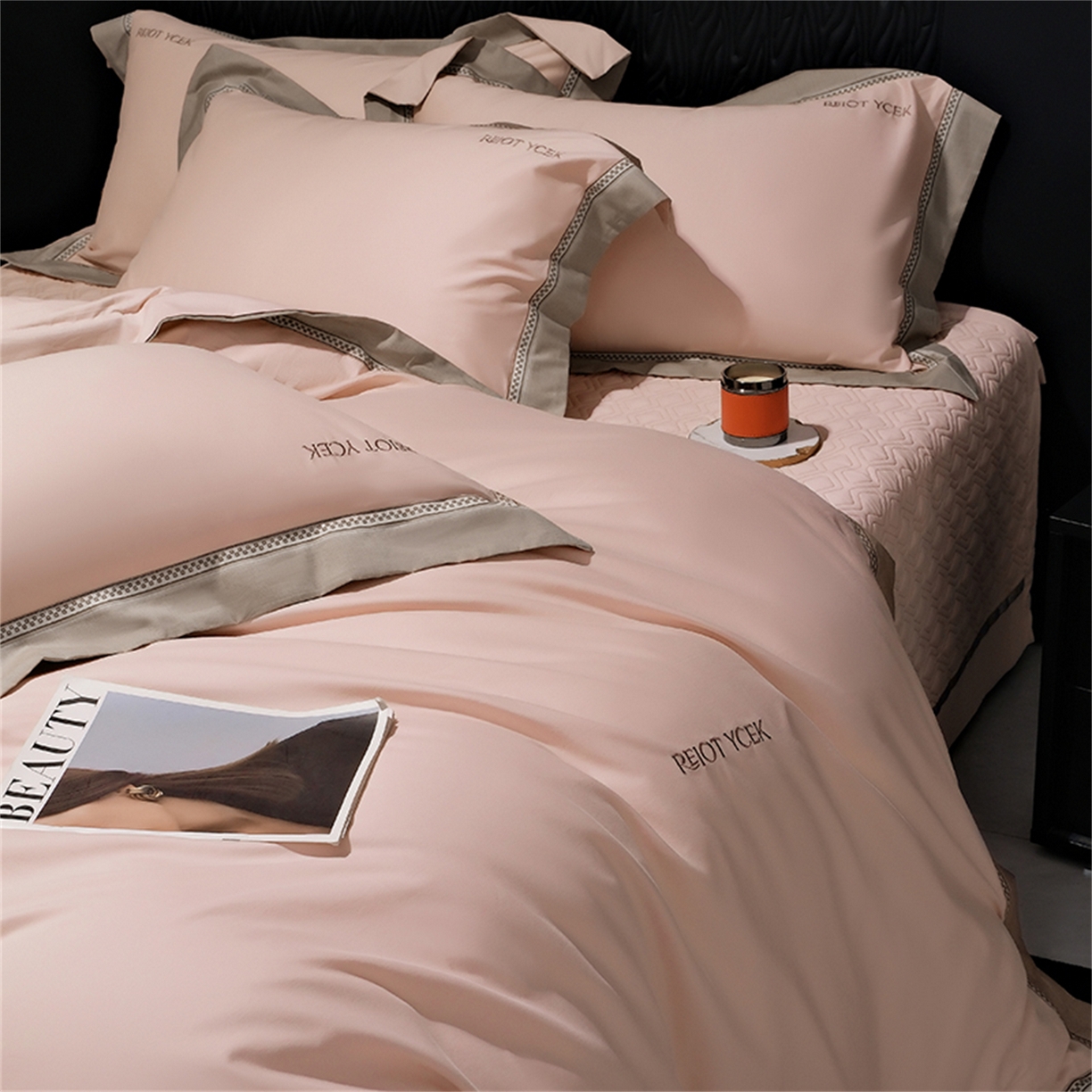 91家纺网 家纺一手货源 找家纺 OL家纺 2025新款100全棉双股磨毛四件套（控价1.5/1.8标准被套折券后368元！！！） 气质玉