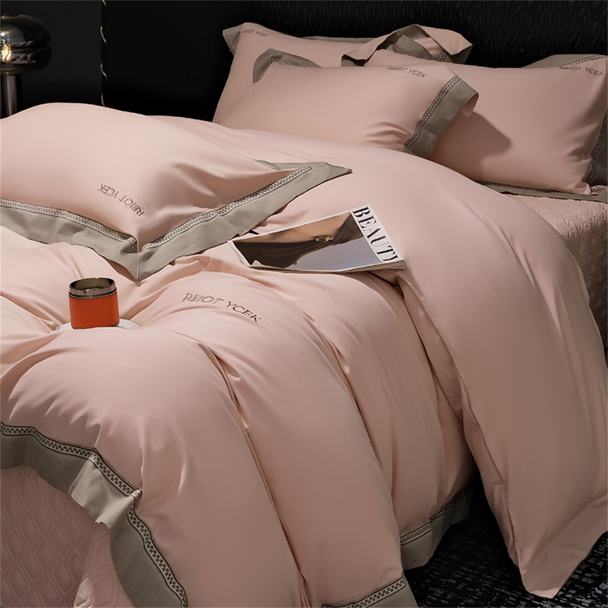 91家纺网 家纺一手货源 找家纺 OL家纺 2025新款100全棉双股磨毛四件套（控价1.5/1.8标准被套折券后368元！！！） 气质玉